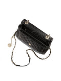 Quilted Leather Chain Shoulder Bag