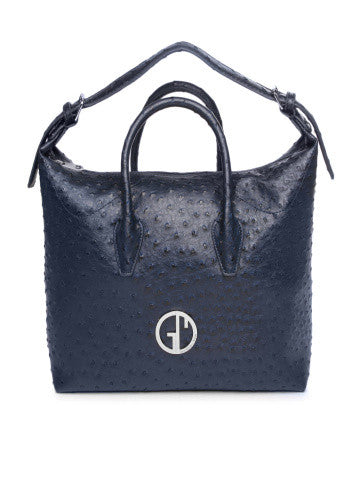 Gian Marco Venturi Navy Handbag